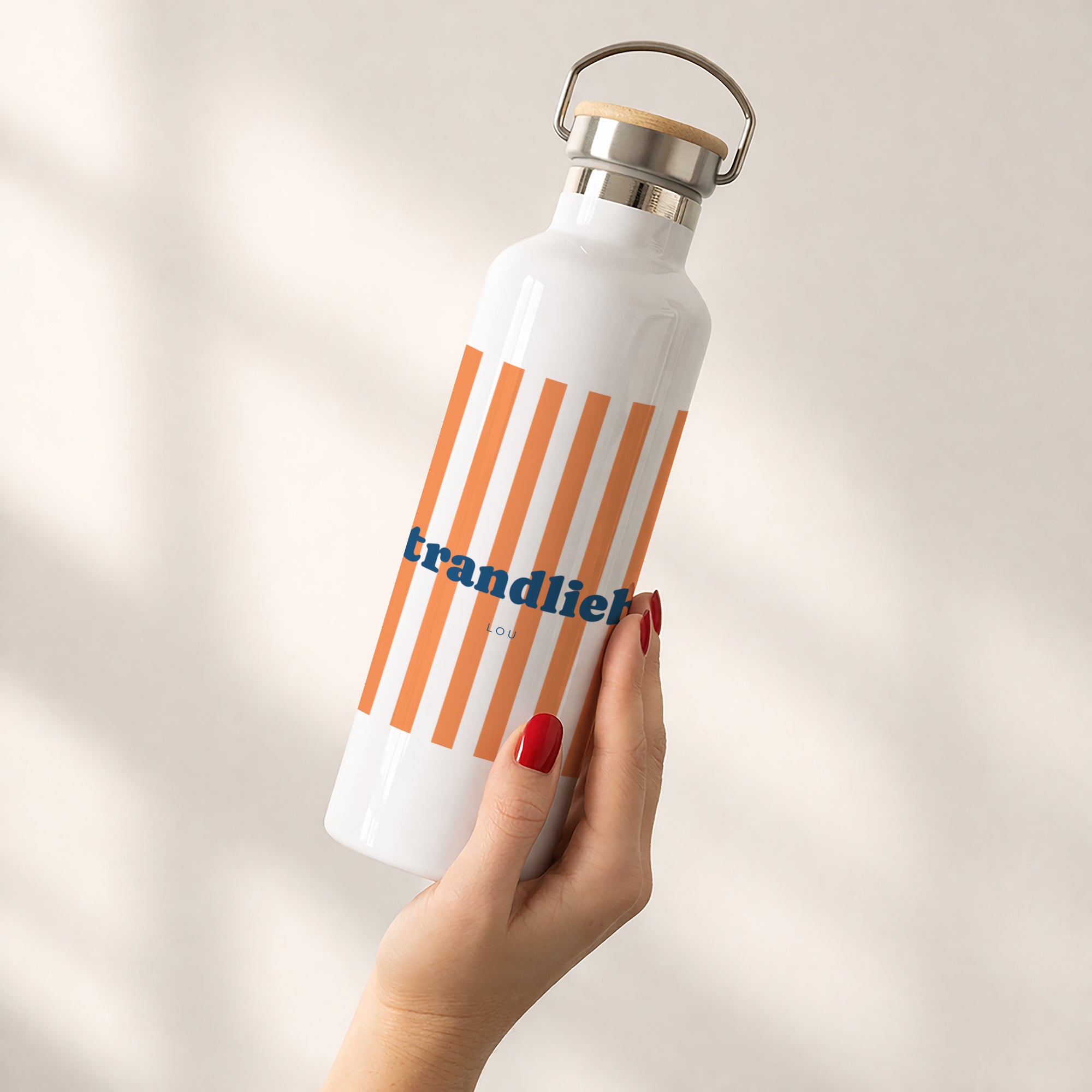 Trinkflasche Objekte 75 cl Liebe am Orangenstrand foto N° 2