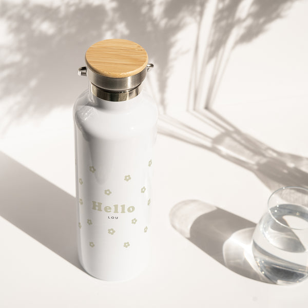 Trinkflasche Objekte 75 cl Blumenmuster foto