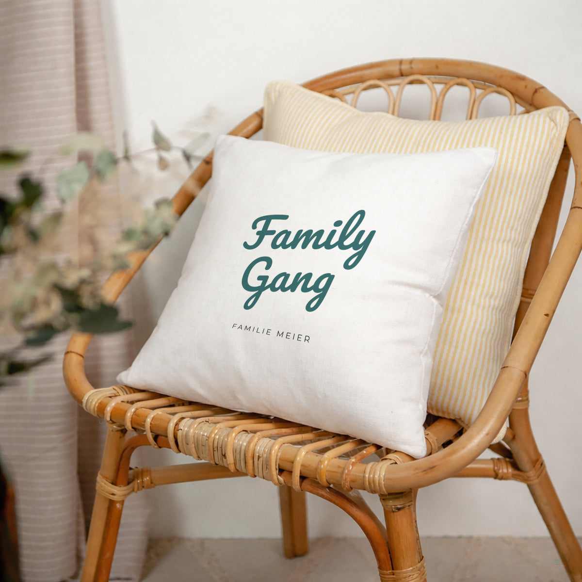 Kissen Objekte Natürliche Beige Family Gang foto N° 2