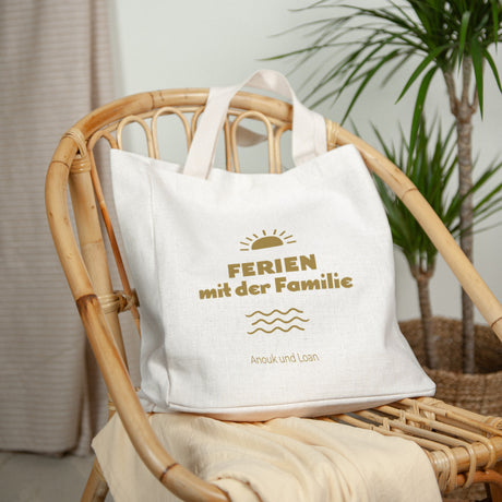 Tote bag Objekte Tragehenkel Familienurlaub