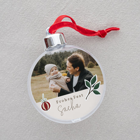 Weihnachtskugel Weihnachten Runde Sticker Weihnachten
