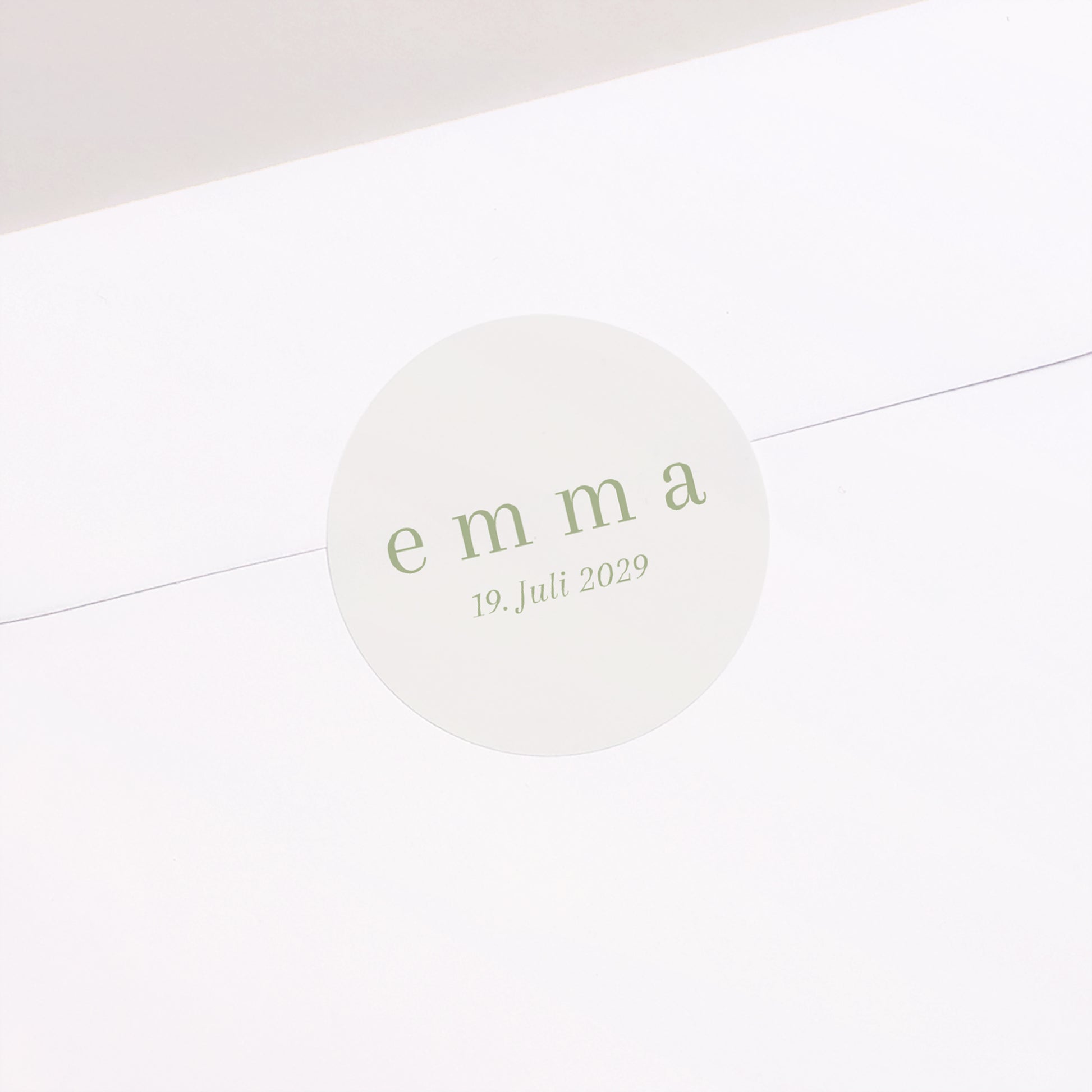 Sticker Geburt Rund Eine blumige Geburt foto N° 2