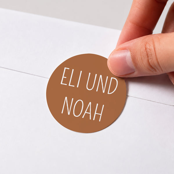 Sticker Geburt Rund Multiphotos Baby ist geboren foto