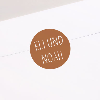 Sticker Geburt Rund Multiphotos Baby ist geboren foto N° 2