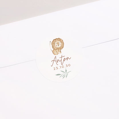 Sticker Geburt Rund Jungle Happiness foto N° 2