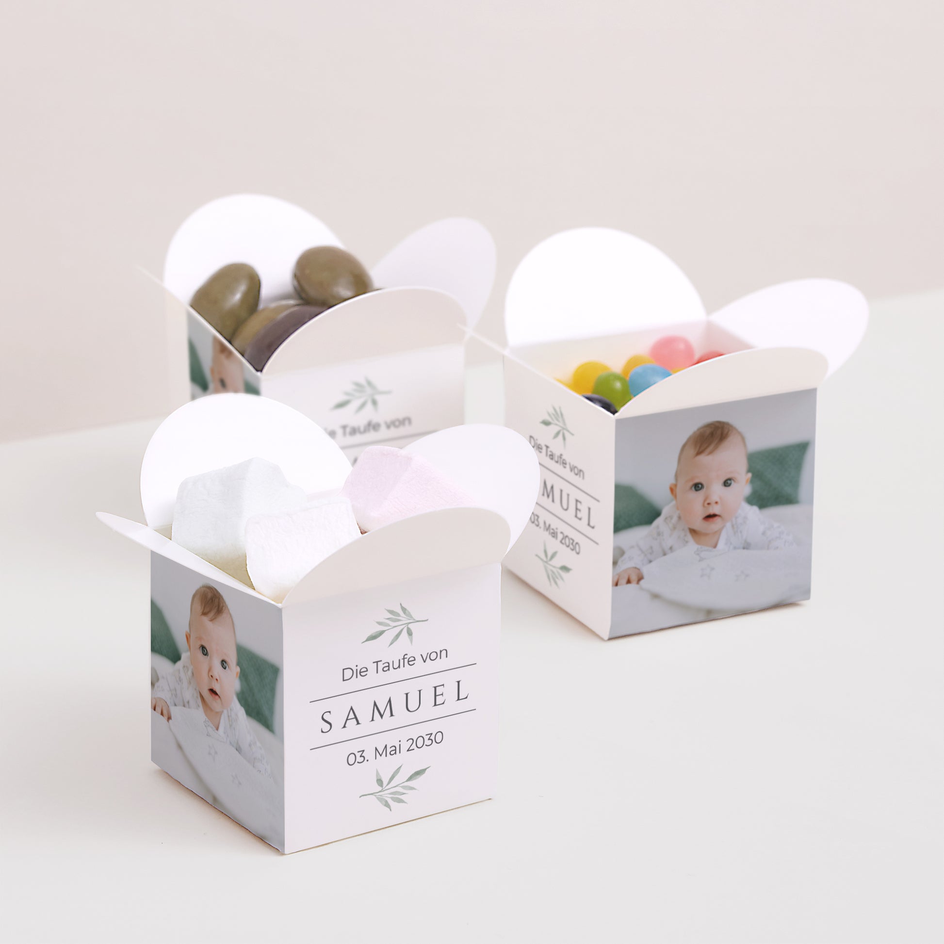 Geschenkbox Geburt Schmetterlingsöffnung Kleine Pousse foto N° 3