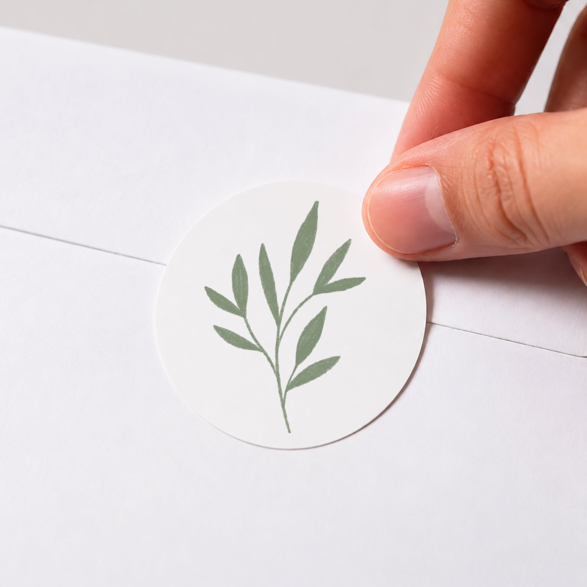 Sticker Geburt Rund Das Blumenfeld foto N° 1