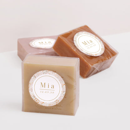 Sticker Geburt Rund Washi Liberty foto N° 3