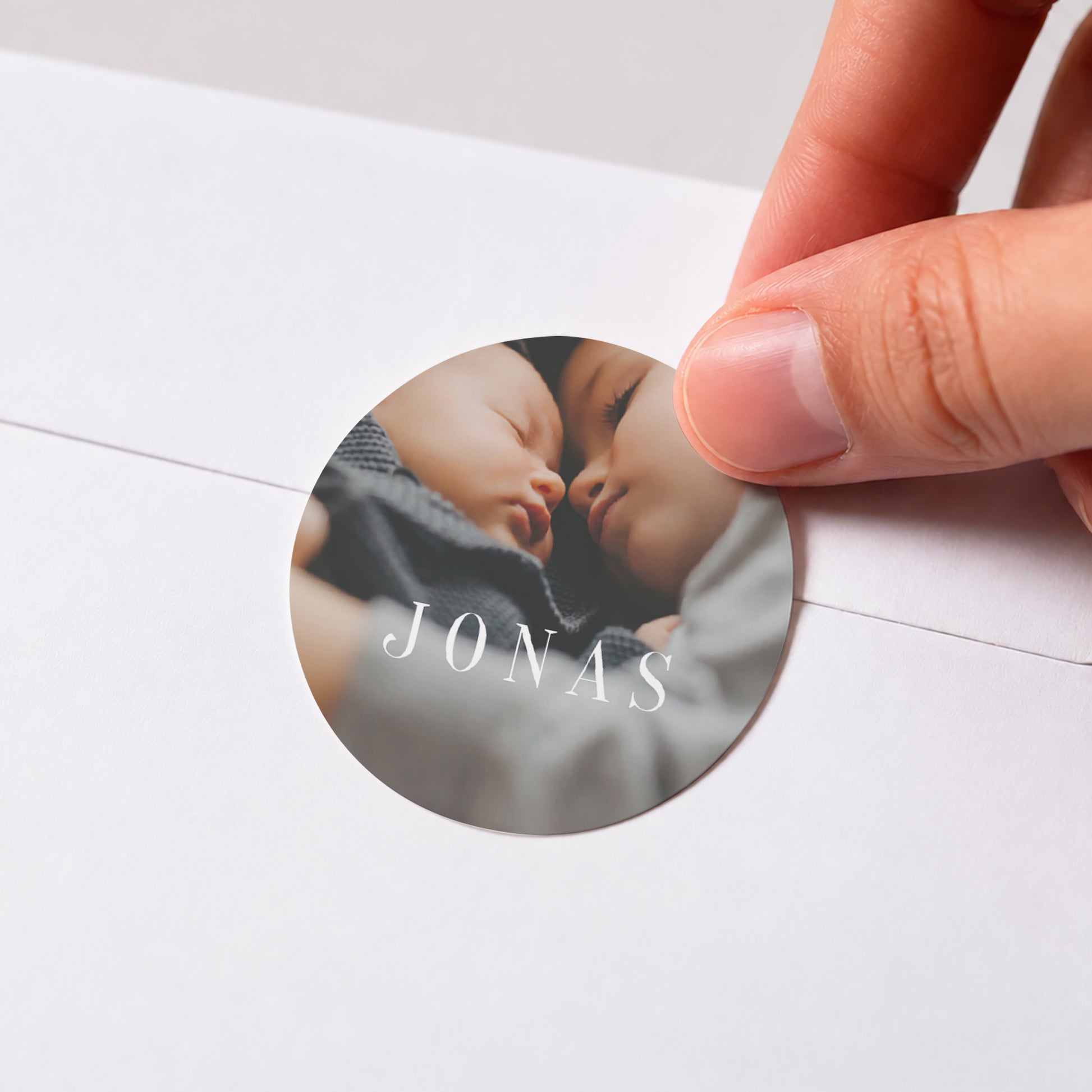 Sticker Geburt Rund Zeitlos foto N° 1