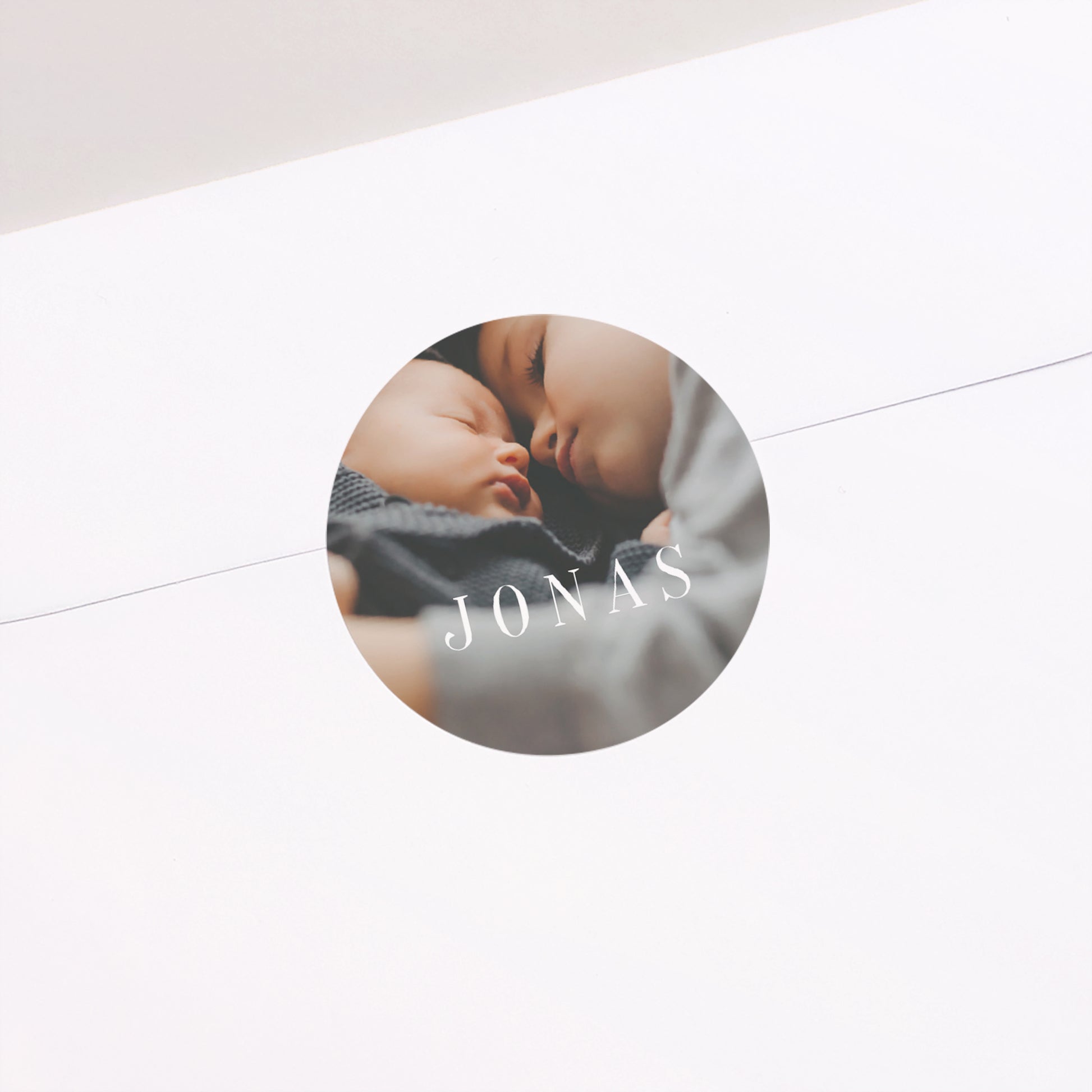 Sticker Geburt Rund Zeitlos foto N° 2