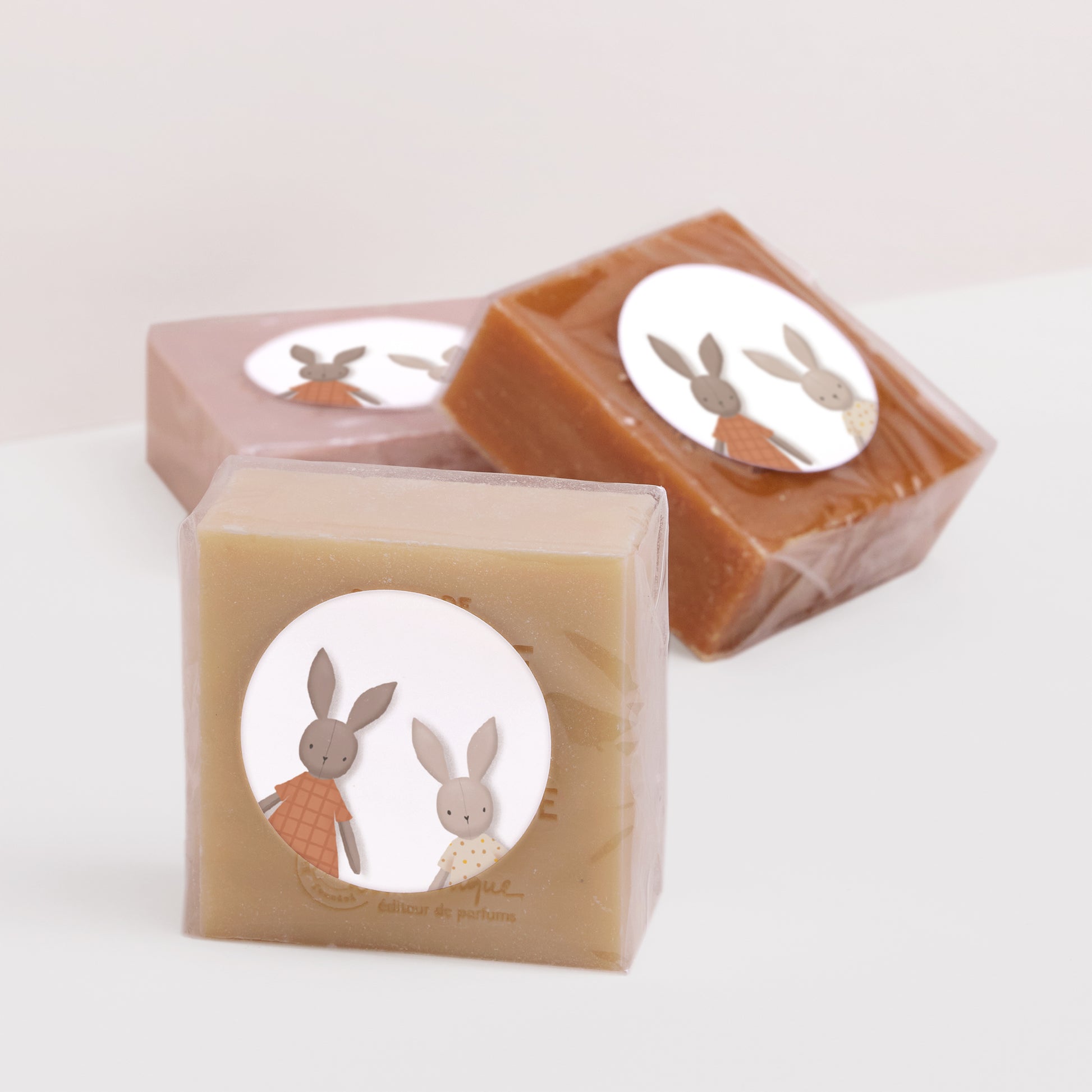 Sticker Geburt Rund Kaninchen Duo foto N° 3