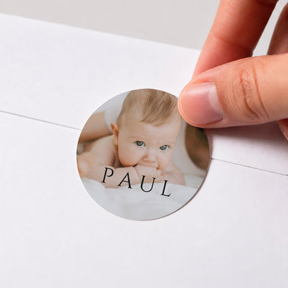 Sticker Geburt Rund Veloupté foto N° 1