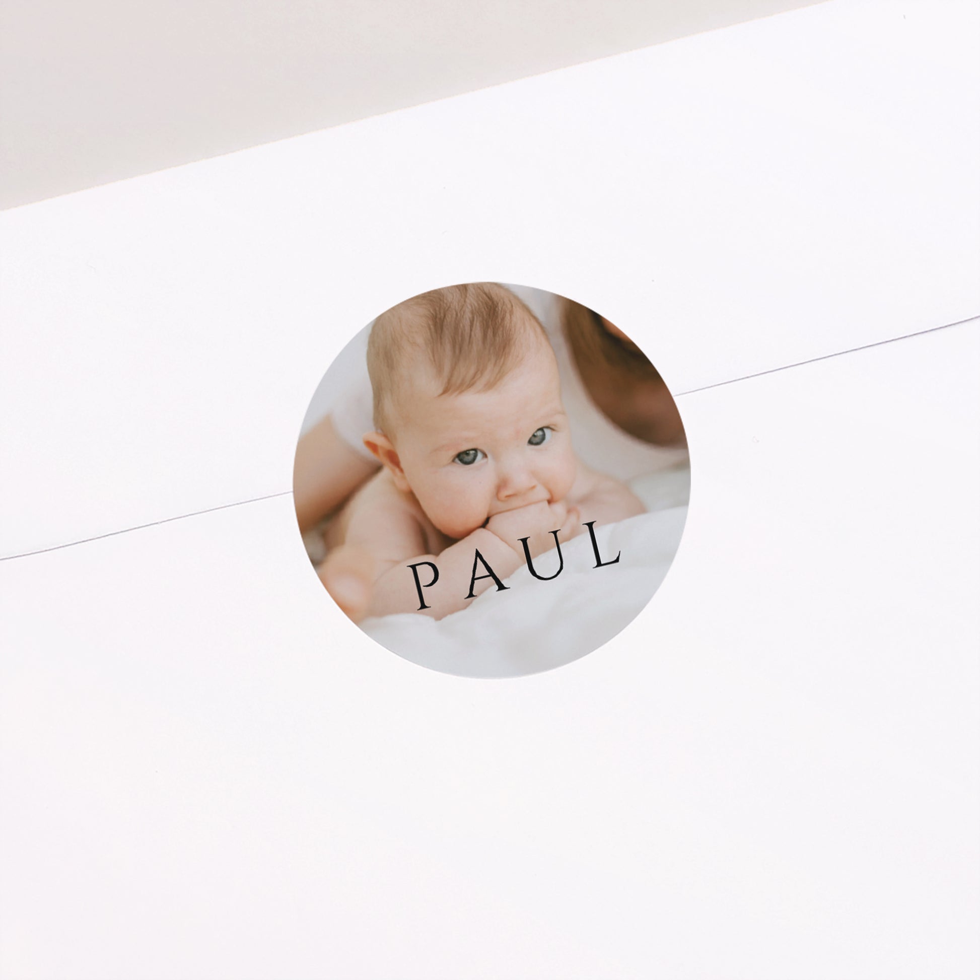 Sticker Geburt Rund Veloupté foto N° 2
