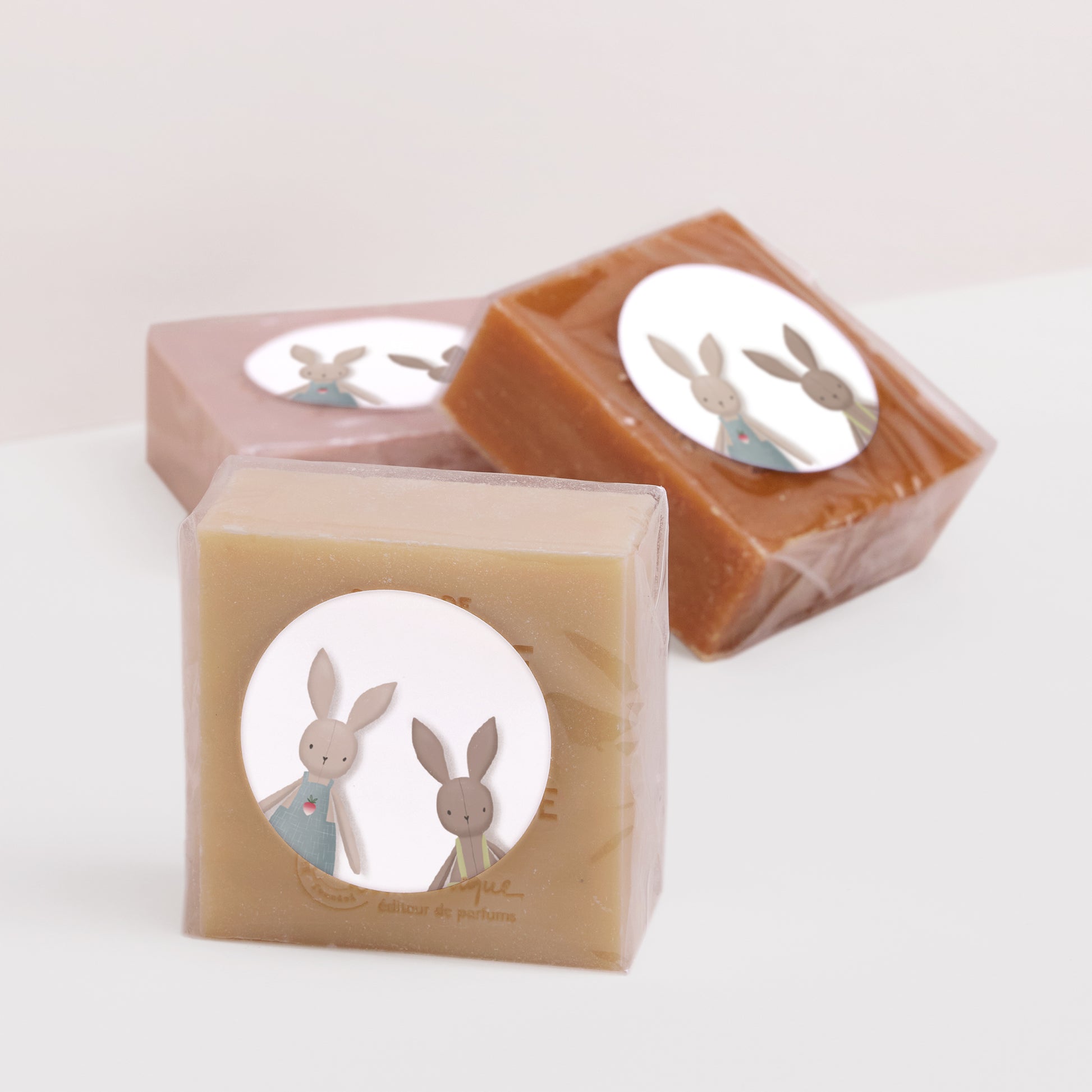 Sticker Geburt Rund Llittle Bunnies foto N° 3