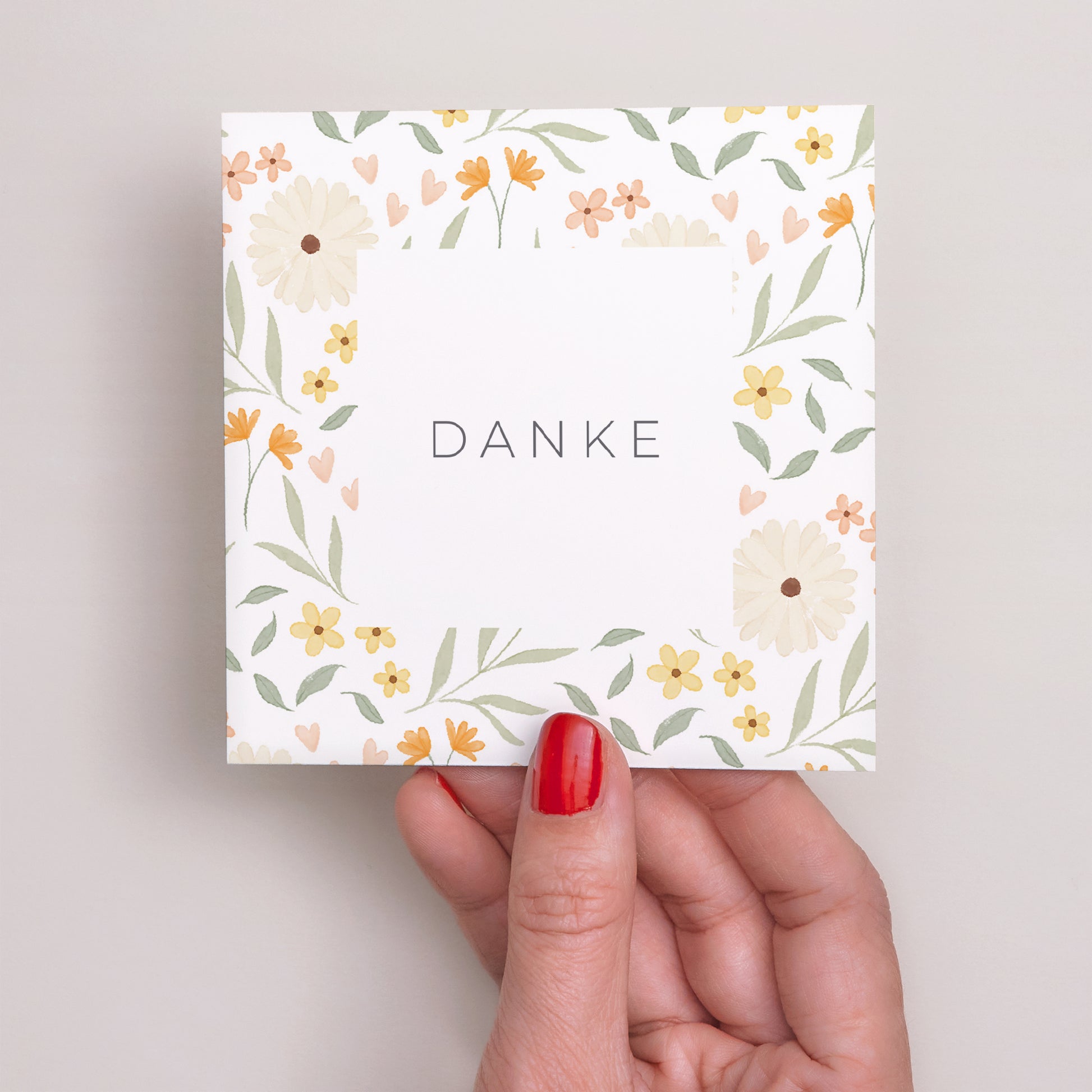Dankeskarte Geburt Quadrat Liberty Zwillinge foto N° 2