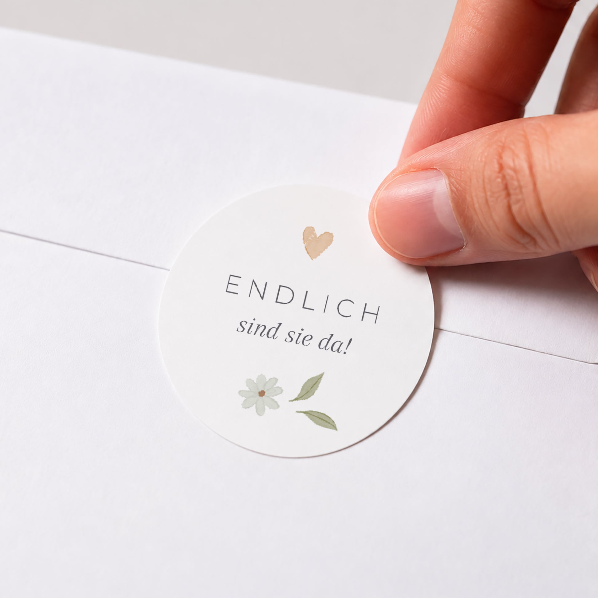 Sticker Geburt Rund Liberty-Motiv Sonnenblume Zwillinge foto N° 1