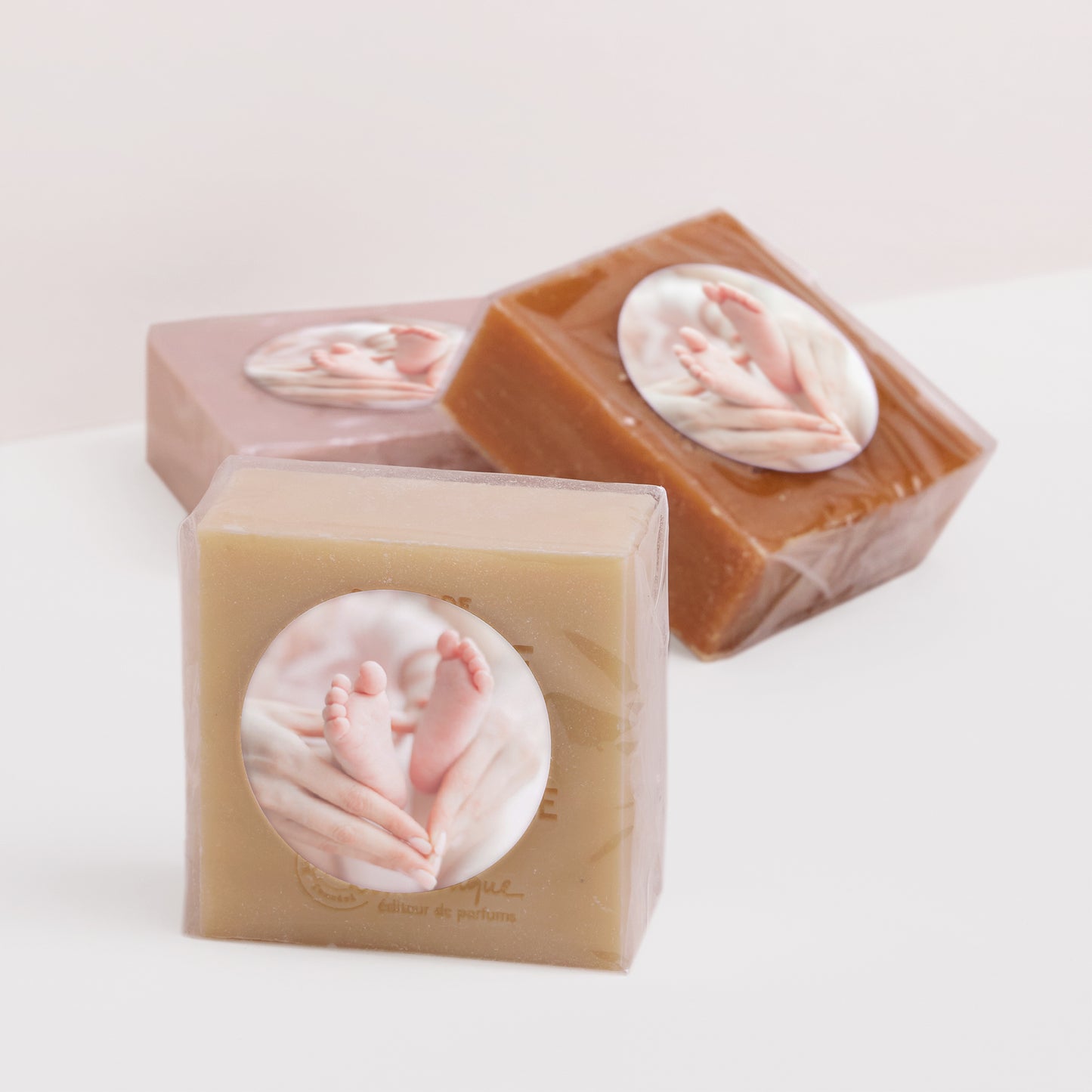 Sticker Geburt Rund Reines Rosa foto N° 3