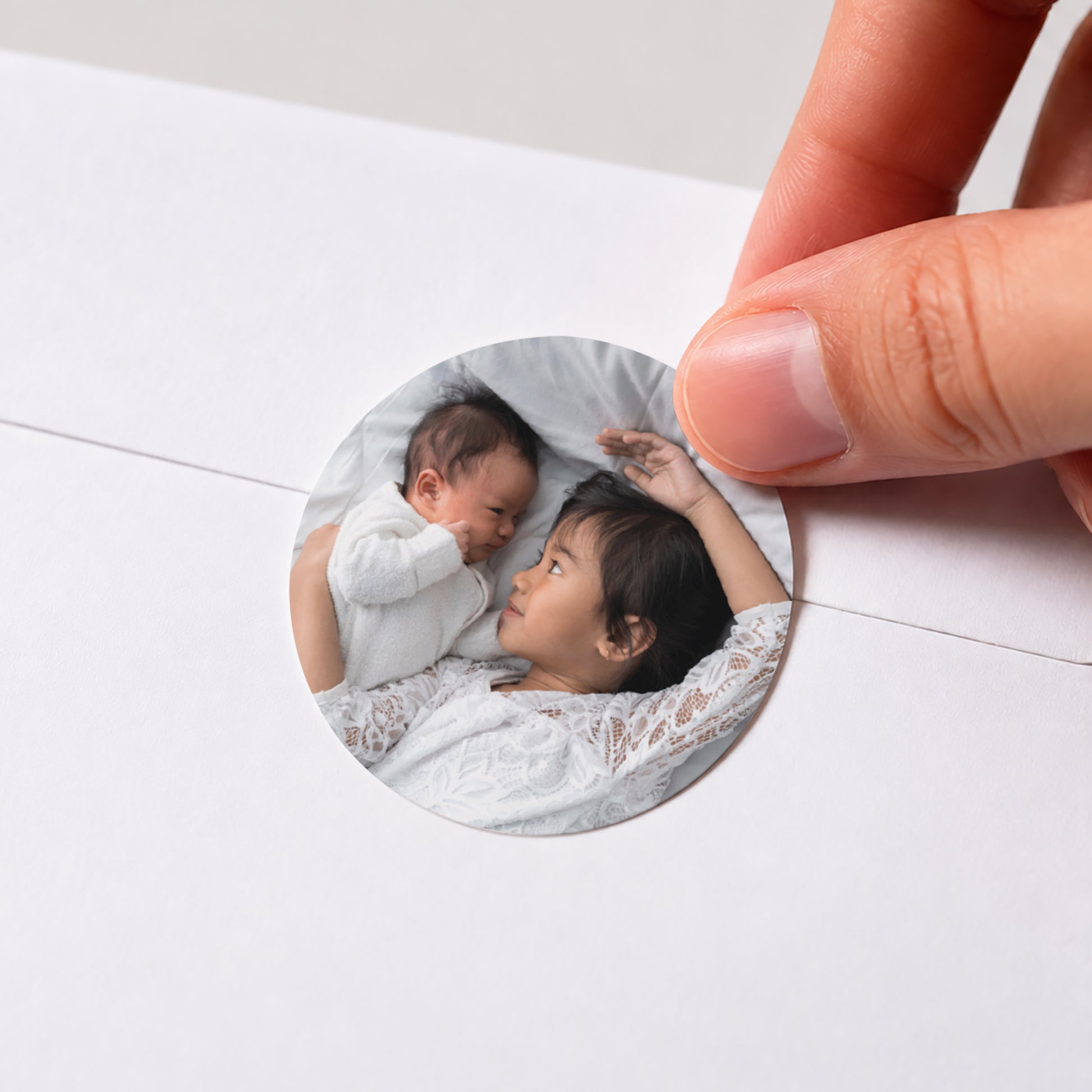 Sticker Geburt Rund Reinigen Kraft foto N° 1