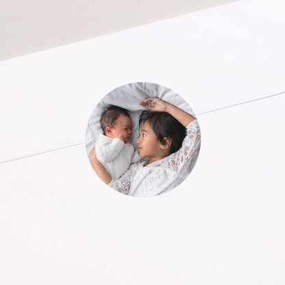 Sticker Geburt Rund Reinigen Kraft foto N° 2