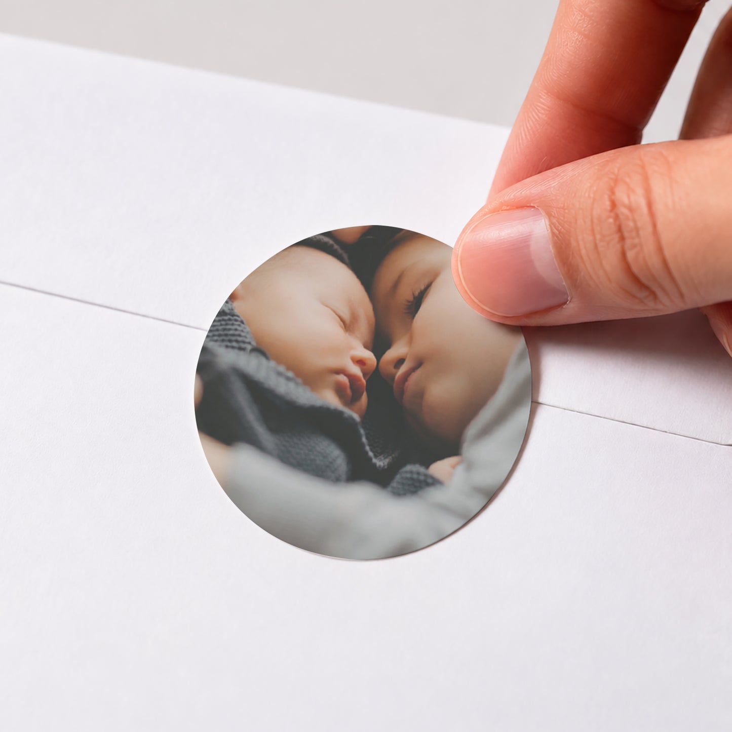 Sticker Geburt Rund foto N° 1