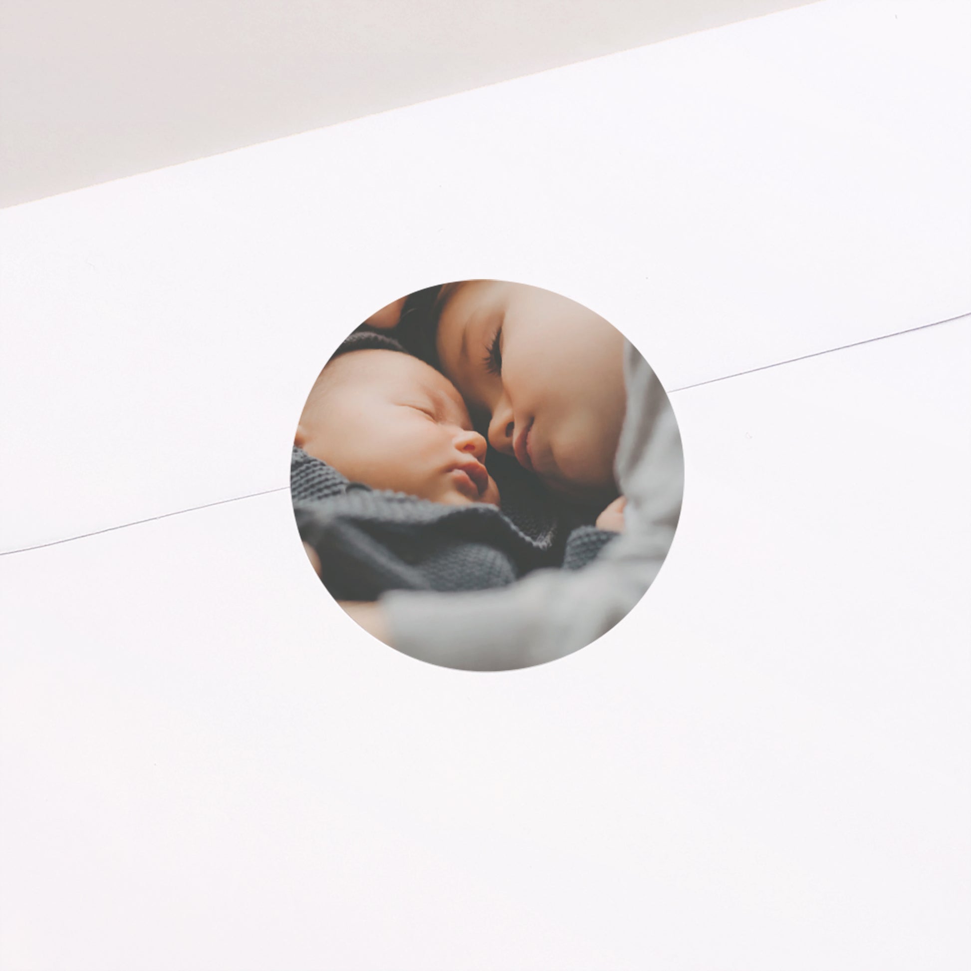Sticker Geburt Rund foto N° 2