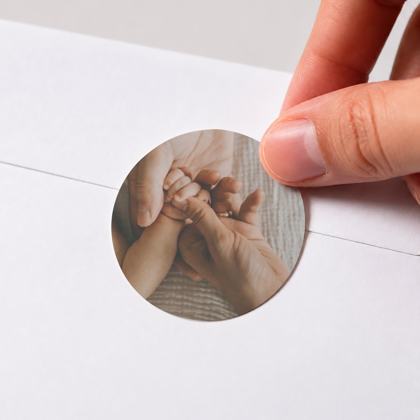Sticker Geburt Rund Laurette foto N° 1