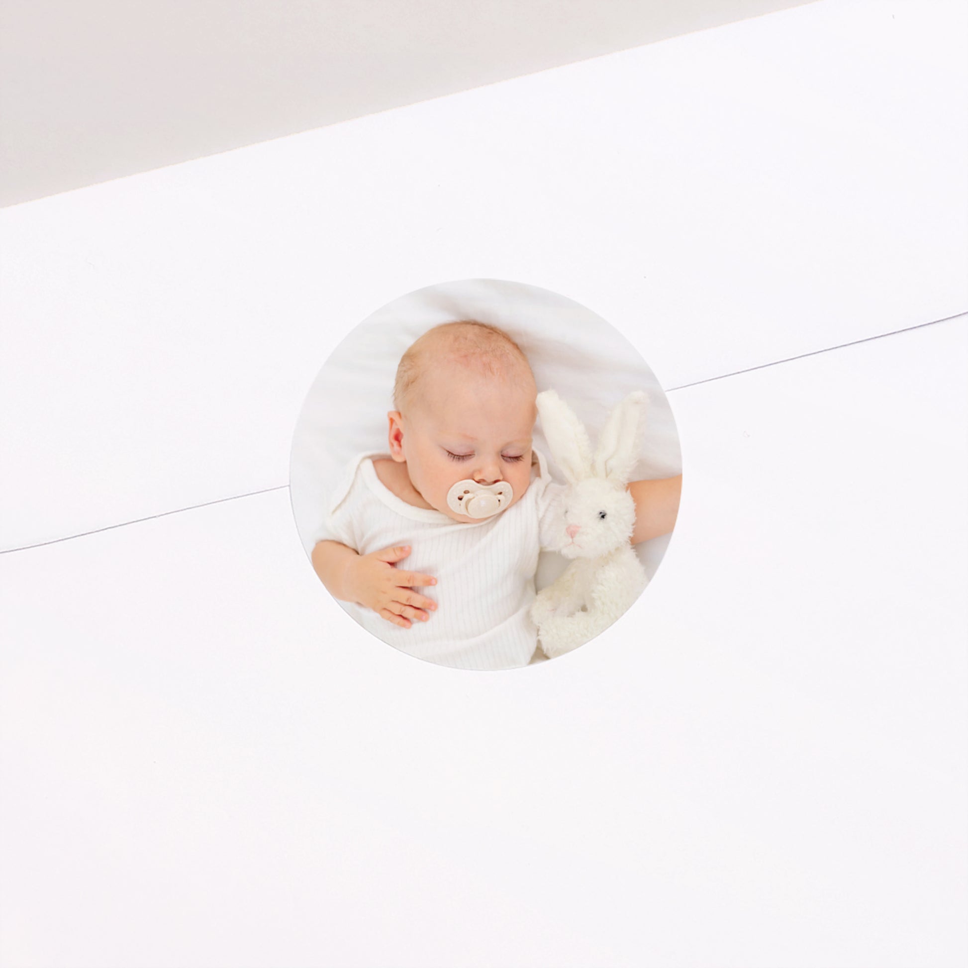 Sticker Geburt Rund goldene Piktogramme foto N° 2