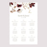 Sitzplan Hochzeit Porträt 60 x 90 cm Getrocknete Wiesenblumen II foto N° 2
