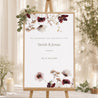 Begrüßungstafel Hochzeit Porträt 60 x 90 cm Getrocknete Wiesenblumen II foto N° 1