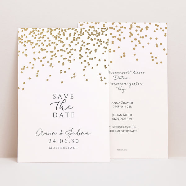 Save the date Karte Hochzeit PortraitPorträt foto
