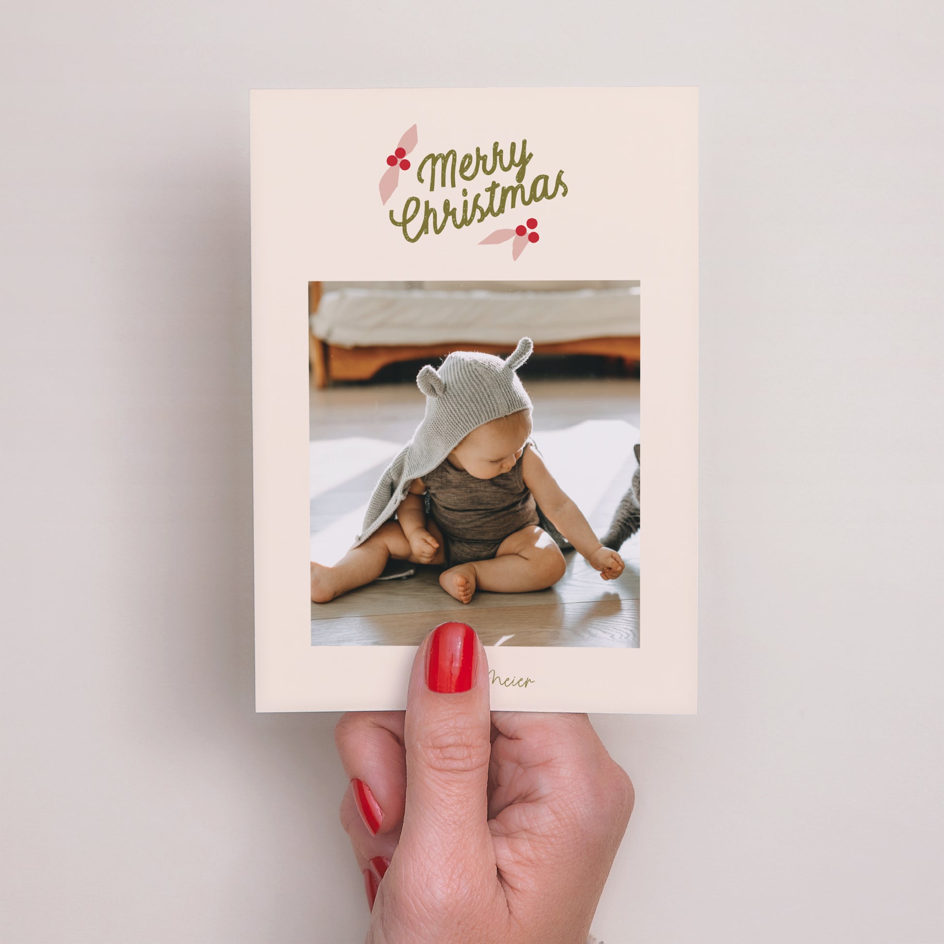 Weihnachtskarte Weihnachten Porträt Merry Christmas foto N° 2