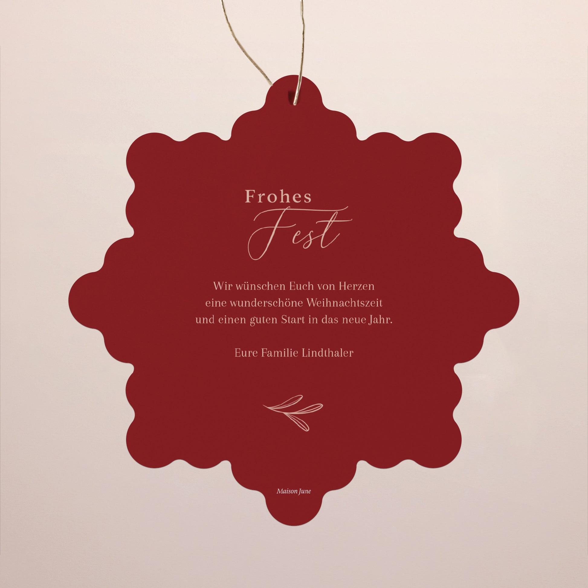Weihnachtskarte Weihnachten Schwebende Schneeflocke foto N° 2
