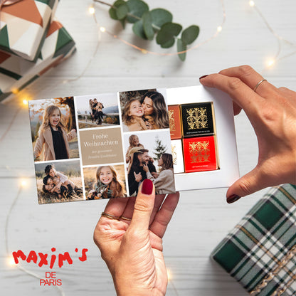 Personalisierte Schokoladenbox Objekte 6 Schokoladen Multiphotos kraft foto N° 1