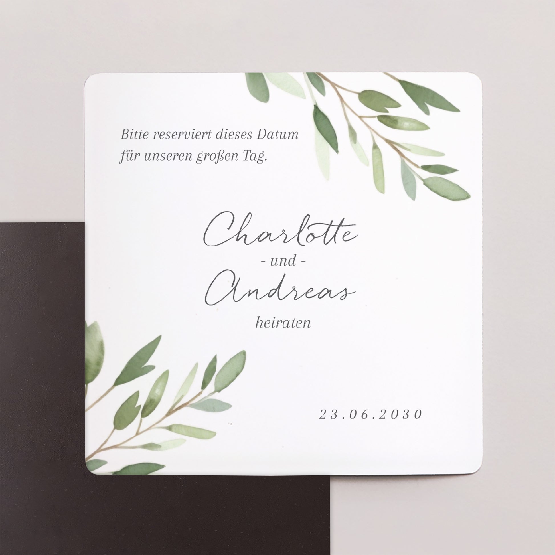 Save the date Karte Hochzeit Satz von 9, magnetisch. foto N° 1