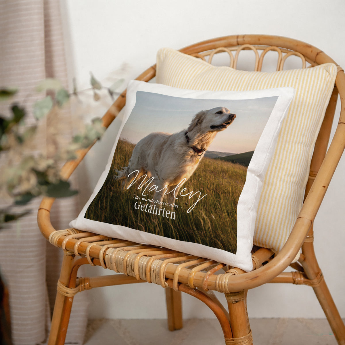 Kissen Objekte Natürliche Beige Pet love foto N° 2