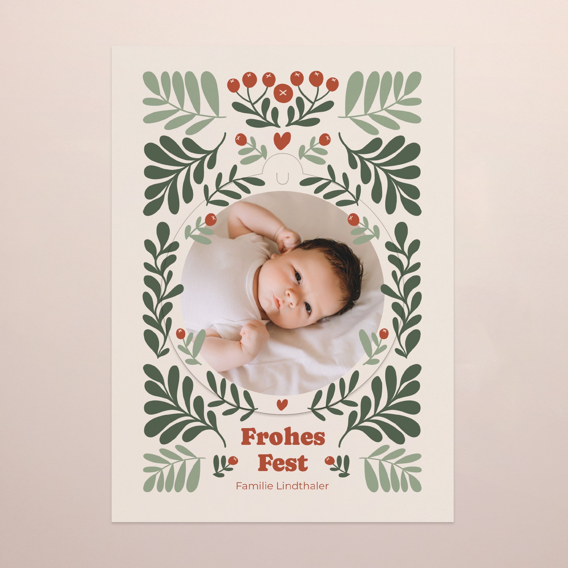 Weihnachtskarte Weihnachten Abnehmbar Motiv zum Aushängen foto N° 2