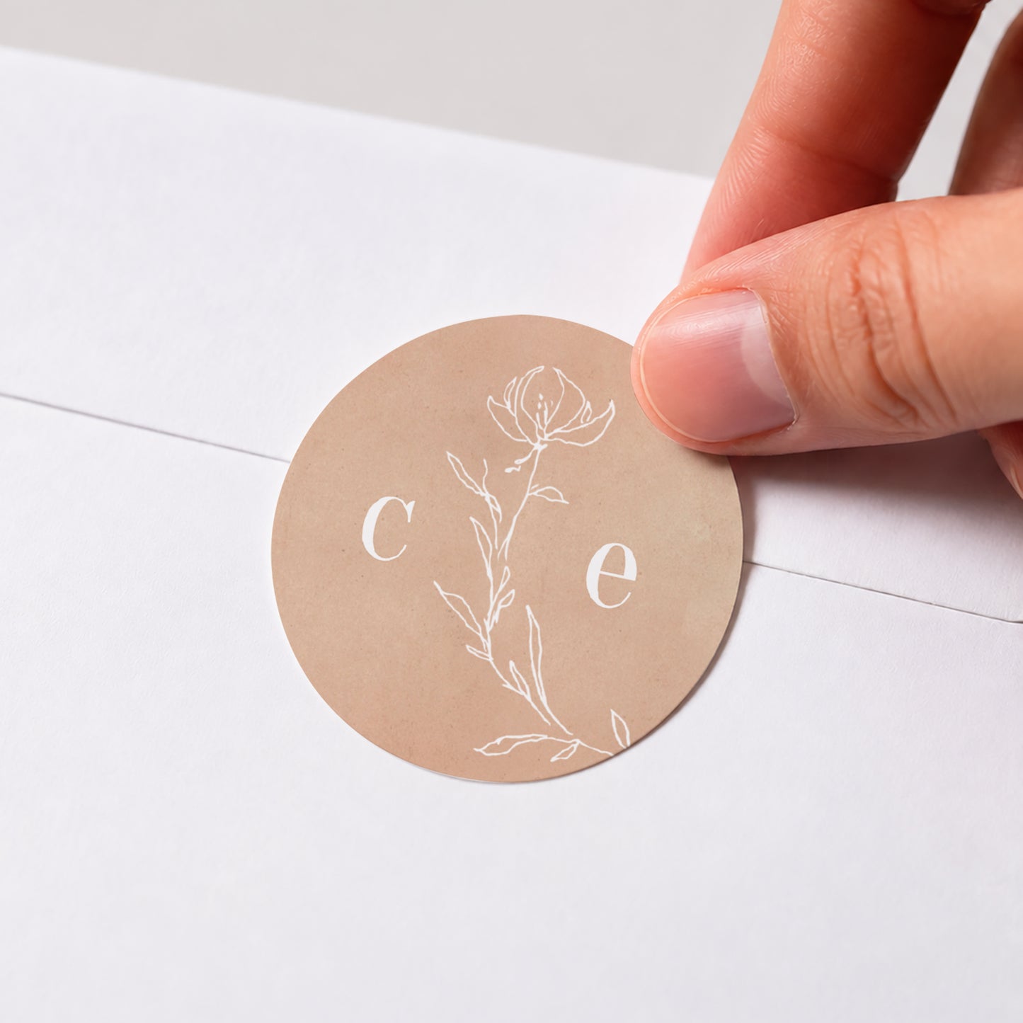 Sticker Hochzeit Rund eine Seite voller Gedichte foto N° 1