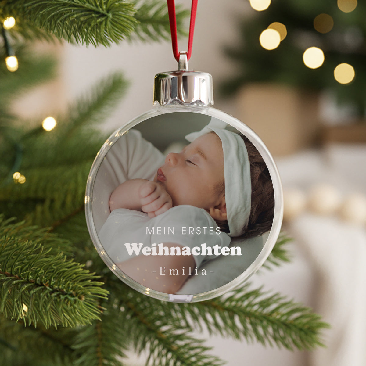 Weihnachtskugel Weihnachten Runde mein erstes Weihnachten foto N° 1