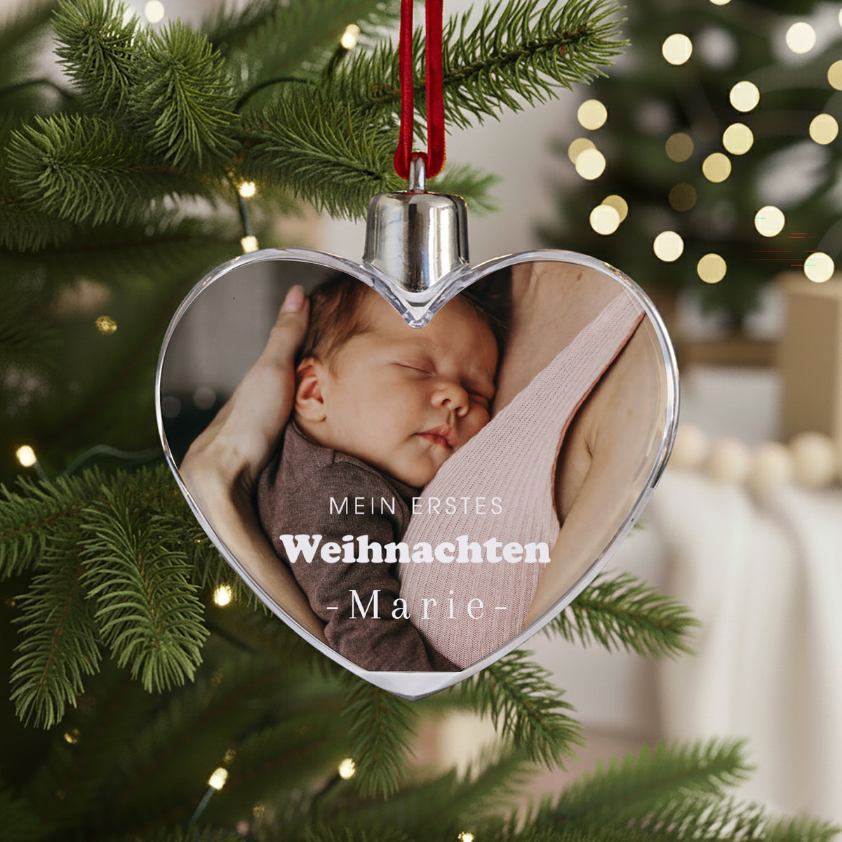 Weihnachtskugel Weihnachten Herz mein erstes Weihnachten foto N° 1