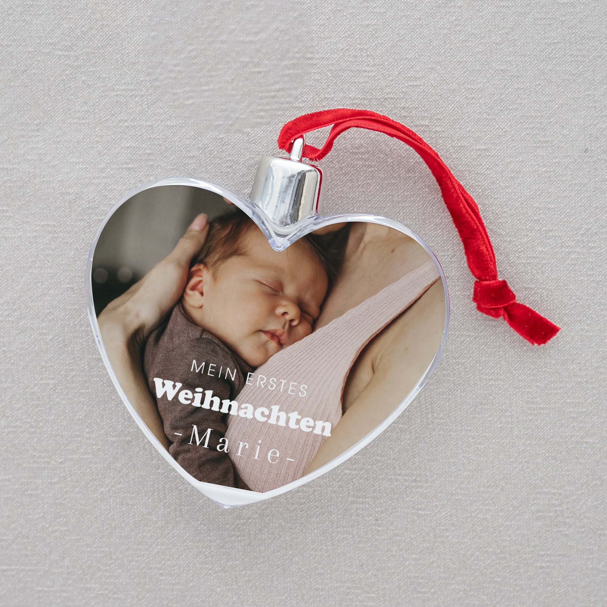 Weihnachtskugel Weihnachten Herz mein erstes Weihnachten foto N° 2