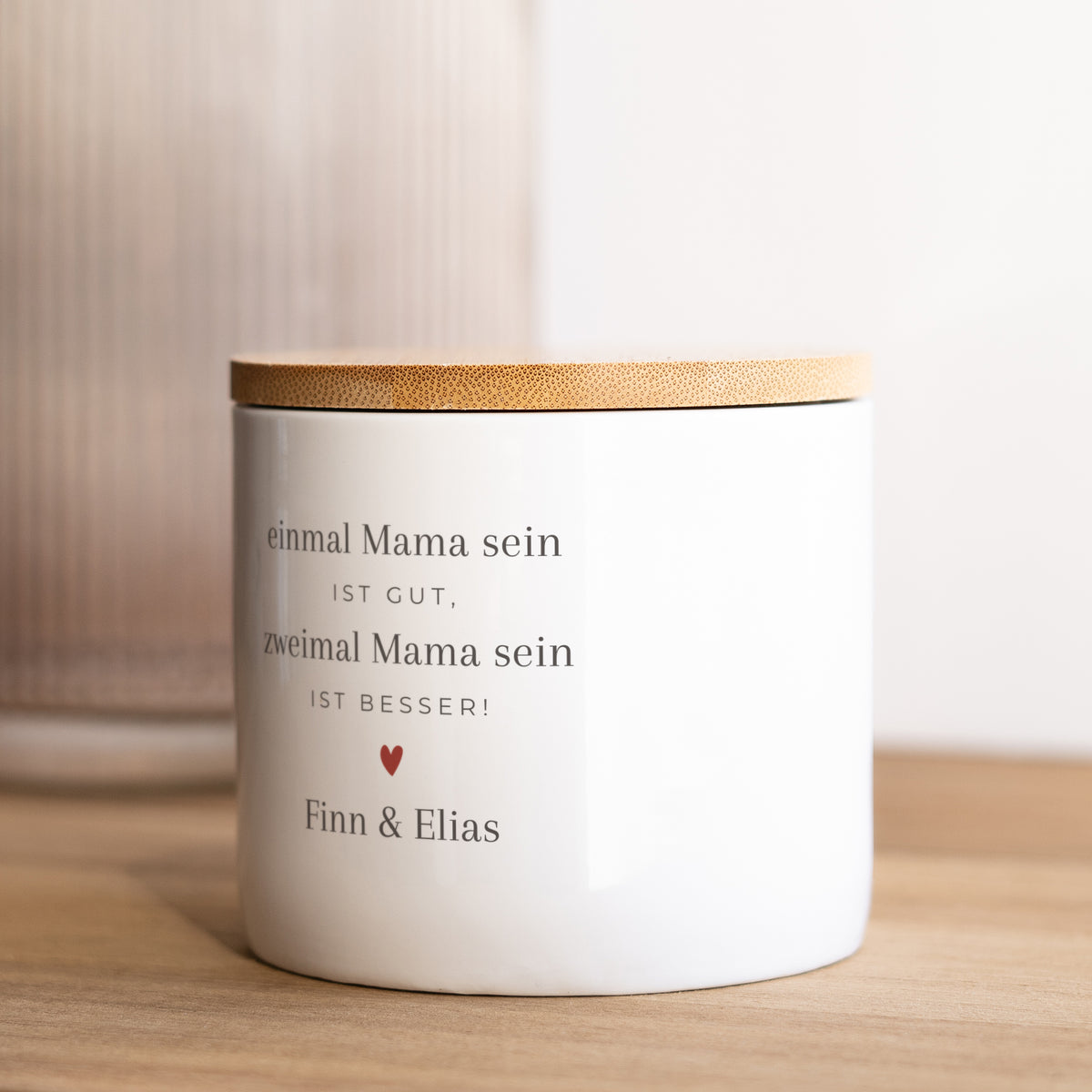 Keramiktopf Objekte 48 cl Mama zweimal! foto N° 2