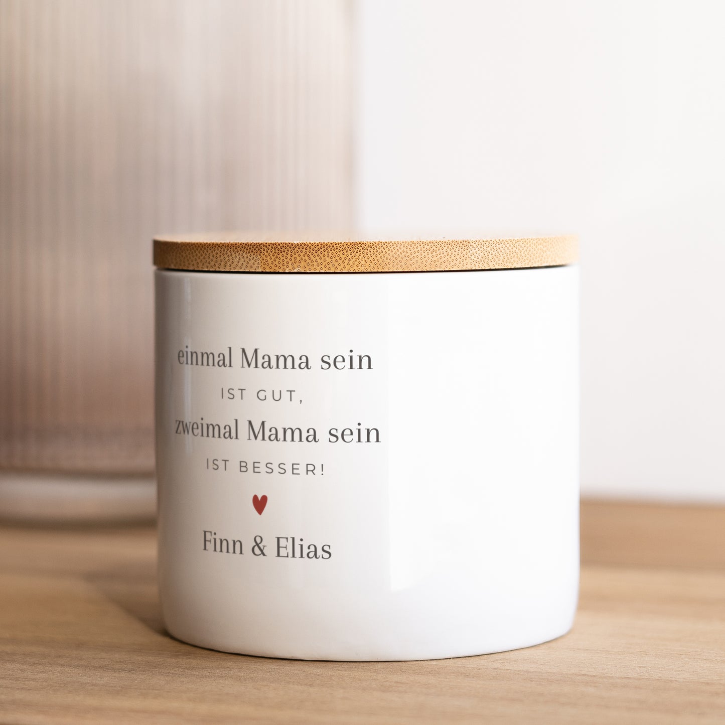 Keramiktopf Objekte 48 cl Mama zweimal! foto N° 2