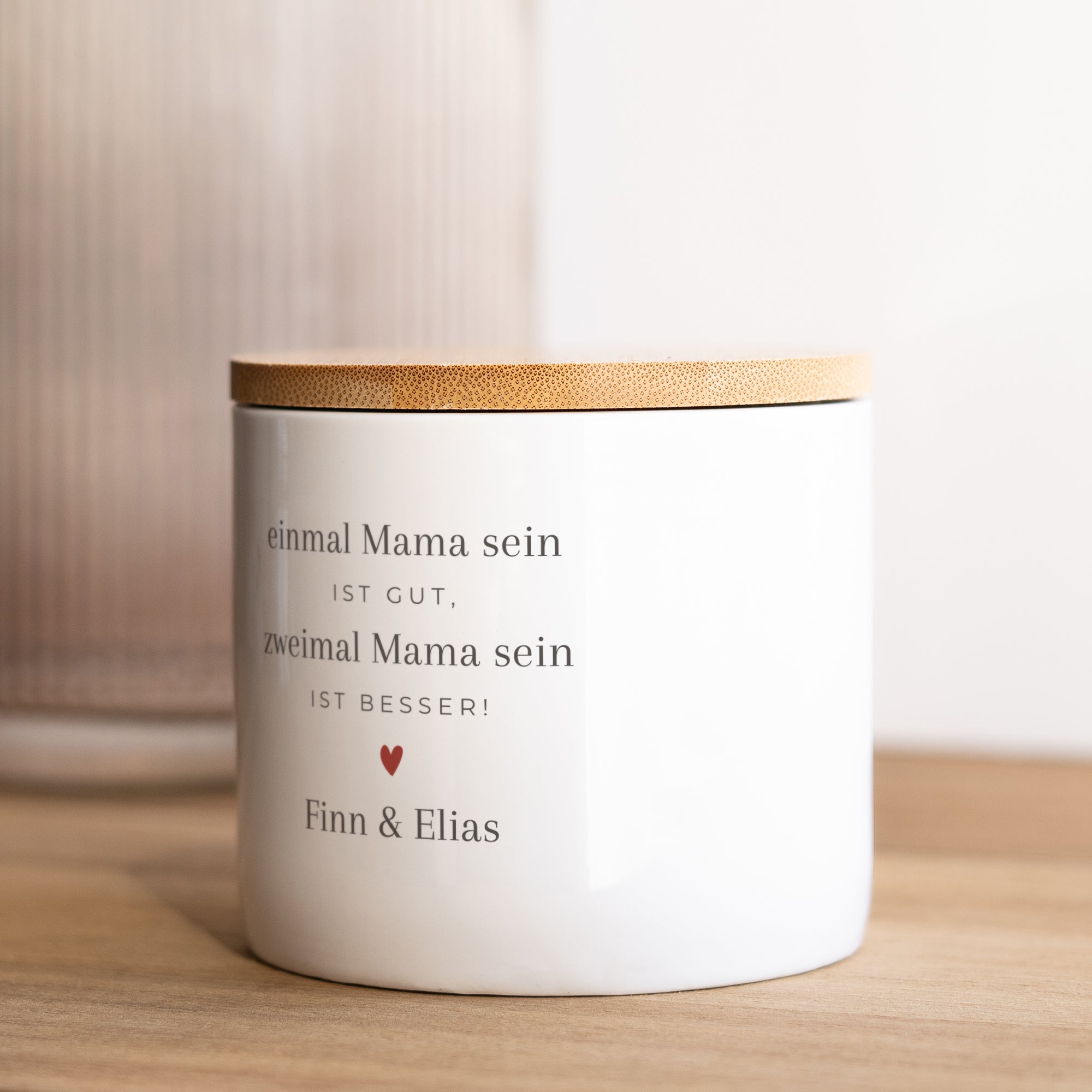 Keramiktopf Objekte 48 cl Mama zweimal! foto N° 2
