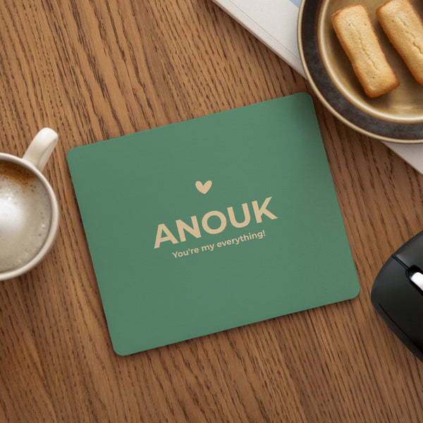 Mousepad Objekte Rechteck Worte der Liebe foto
