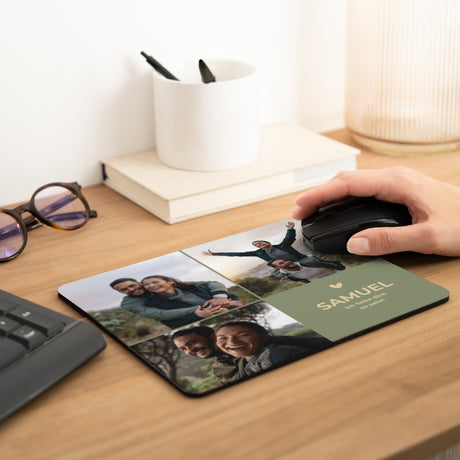 Mousepad Objekte Rechteck Multiphoto, ich liebe dich wie das Wochenende.