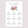Sitzplan Hochzeit Porträt Mini Blümchen foto N° 2