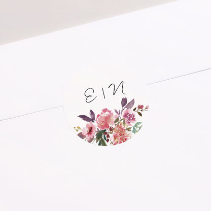 Sticker Hochzeit Rund Mini Blümchen foto N° 2