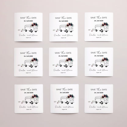 Save the date Karte Hochzeit Satz von 9, magnetisch. foto N° 3