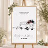 Begrüßungstafel Hochzeit Porträt 60 x 90 cm foto N° 1