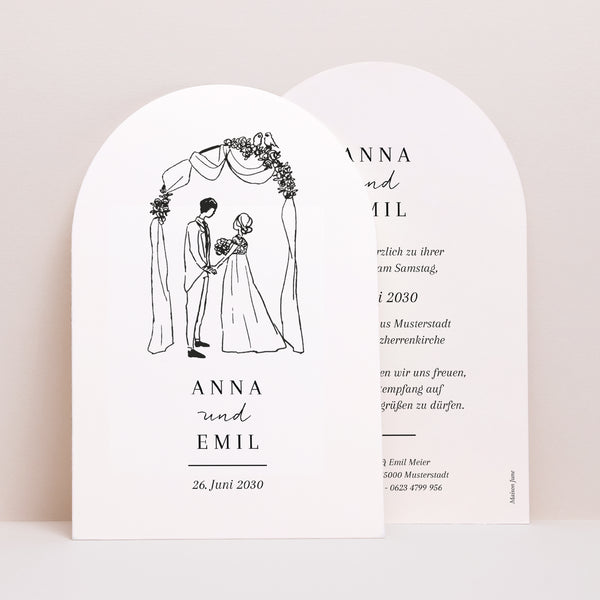 Hochzeitseinladung Arche foto